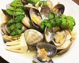 【春の定番】あさりの酒蒸し&筍&新芽添え作り方5写真