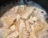 ❶土鍋で炊く！簡単！筍ごは〜ん。作り方3写真