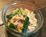 節約簡単昼食！葱塩鶏の温&冷うどん/素麺作り方12写真