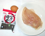鶏むね肉の黒ゴマピカタ♪簡単作り方1写真