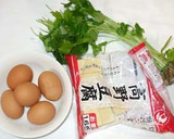 三つ葉と高野豆腐の卵とじ♪簡単作り方1写真