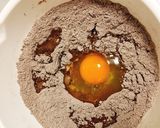 フライパンdeチョコバナナケーキ作り方2写真