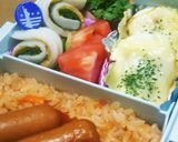 簡単ゆで卵のお好みチーズ焼き！お弁当に！作り方5写真