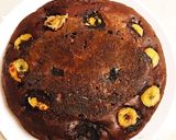フライパンdeチョコバナナケーキ作り方9写真
