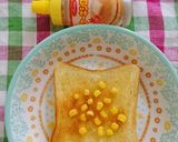 朝食ランチに♪コーンのせメープルトースト作り方2写真