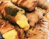 豚肉で巻いたピーマンのチーズ詰め。作り方5写真