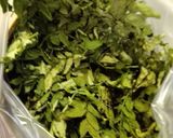 山椒の葉で粉山椒(レンジ使用)♪作り方5写真