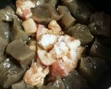 簡単！こんにゃくと鶏肉の甘辛味噌煮作り方2写真
