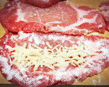 生姜焼き用肉で♡チーズinとんかつ♬作り方2写真