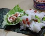 スパムとキュウリの手巻き寿司作り方8写真
