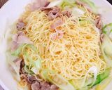 ネギ豚明太焼きそば☆作り方2写真