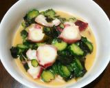 タコときゅうりの辛子酢味噌和え作り方5写真