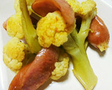 カリフラワーとウインナーのカレー炒め作り方4写真