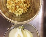 卵焼き器でスペインオムレツ風。作り方1写真