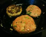 パクチたっぷりハンバーグ、エスニック♪作り方4写真