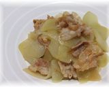 チャーテと豚肉の炒めもの作り方4写真