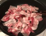 フライパンで簡単！豚バラすき焼き丼ぶり♡作り方1写真