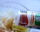 青じそドレッシングで♪茄子の翡翠麺サラダ作り方4写真