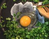 大根の葉と茗荷のチャーハン(*^^*)作り方2写真