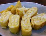 長ねぎ入りだし卵焼き。作り方5写真