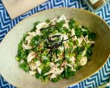 ささみとポン酢のネギまみれオートミール丼作り方5写真
