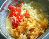 韓国風チヂミ③（キャベツ・紅生姜・揚玉）作り方3写真