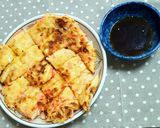 韓国風チヂミ③（キャベツ・紅生姜・揚玉）作り方9写真
