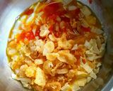 紅生姜・キャベツ・揚げ玉の卵焼き作り方3写真