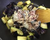 もう一品に 肴に 茄子と鯖缶の味噌炒め作り方3写真