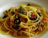 ヘルシーで簡単♪ツナと黒オリーヴのパスタ作り方5写真