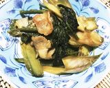 山うどと豚バラ肉の炒め煮作り方5写真