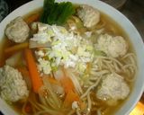 あったまる~鶏だんごそば~作り方4写真