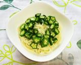 簡単!なめたけオクラde ごはん麺✨作り方5写真