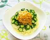 簡単!なめたけオクラde ごはん麺✨作り方6写真