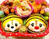 ツムツム チップとデールみつばちキャラ弁作り方3写真
