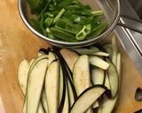 ヘルシー！大豆のお肉で茄子ピーマン炒め♪作り方1写真