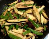 ヘルシー！大豆のお肉で茄子ピーマン炒め♪作り方5写真