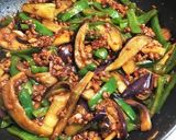 ヘルシー！大豆のお肉で茄子ピーマン炒め♪作り方7写真
