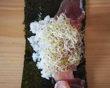 生ハムチーズ＊手巻き寿司作り方3写真