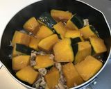 かぼちゃと豚肉の煮物作り方8写真