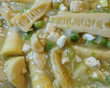 古参筍とエンドウ豆の和風麻婆豆腐作り方8写真