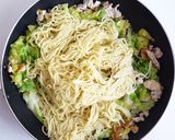 大葉香る塩やきそば作り方3写真