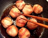 簡単に！豚バラで肉巻きおにぎり☆作り方7写真