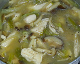鶏ささみと青菜きのこの スープ煮塩味で♡作り方8写真