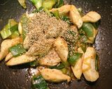 鶏肉の青ネギたっぷりピリ辛炒め作り方4写真