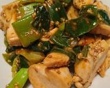鶏肉の青ネギたっぷりピリ辛炒め作り方5写真