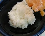 野沢菜とサーモンのっけ丼作り方2写真