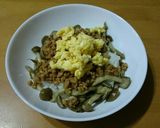 大豆のお肉でヘルシー 味噌そぼろ丼作り方4写真