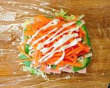 薄焼き卵をパン代わりに☆低糖質ハムサンド作り方13写真