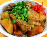 残りカレーの和風カレー丼作り方4写真